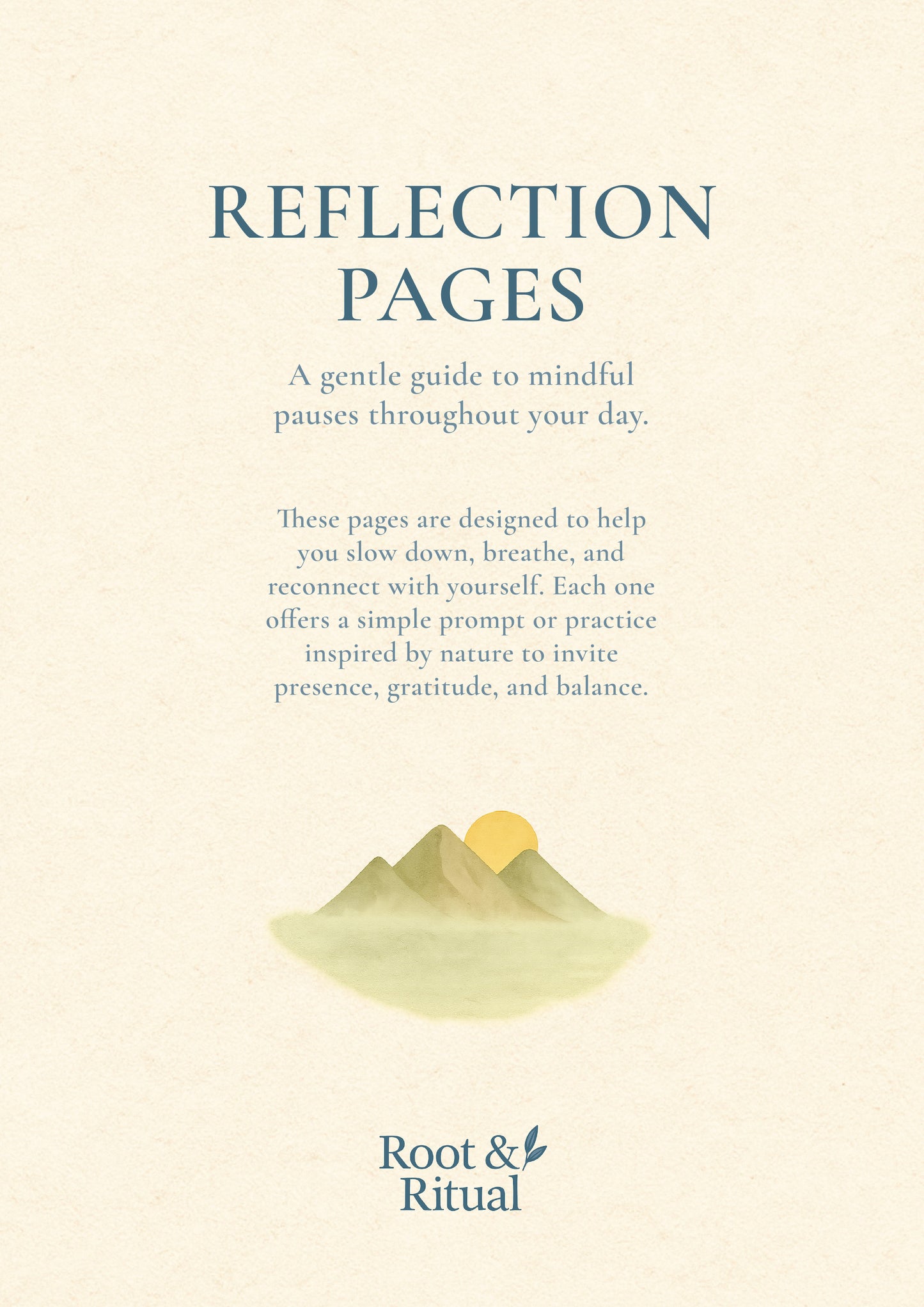 Reflection Pages: A Printable Guide