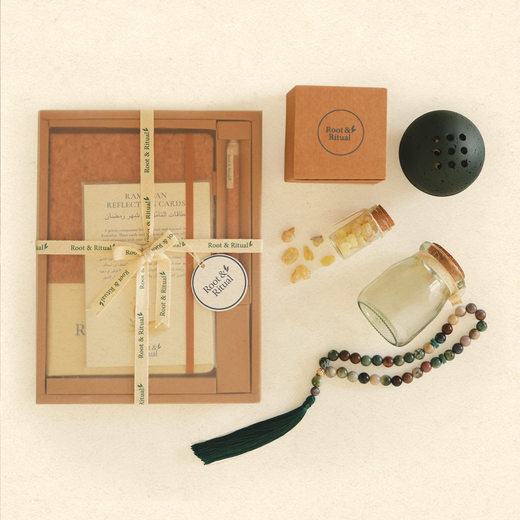 Ramadan Complete Ritual Box (Beige) : صندوق الطقوس والتأمل الرمضاني الكامل (بيج)